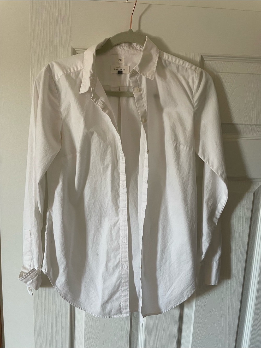 Club Room women’s White Oxford Button-Down Shirt